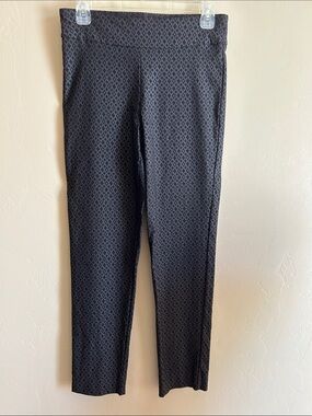 Crazy Larry Size 8 Black/Grey Pull On Pant